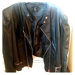 Faux leather jacket